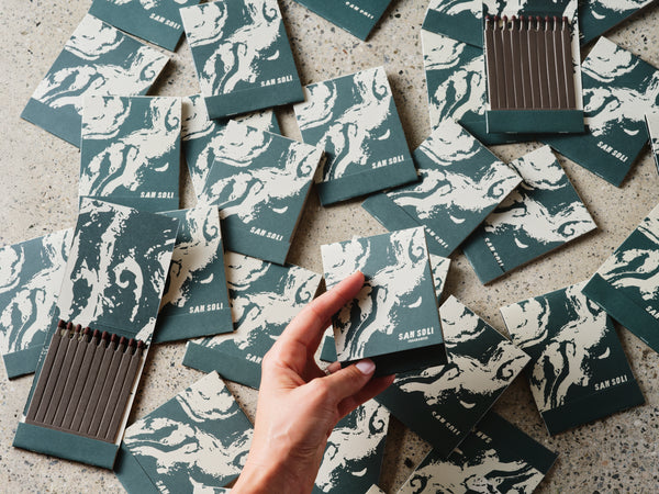 Oversized Matchbook - Blue